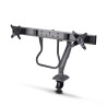 Desk Mount Dual Monitor Arm w/Crossbar