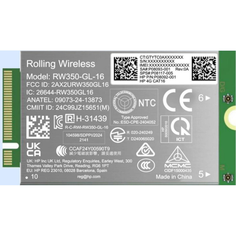 4G LTE-AP (Cat 16) WWAN