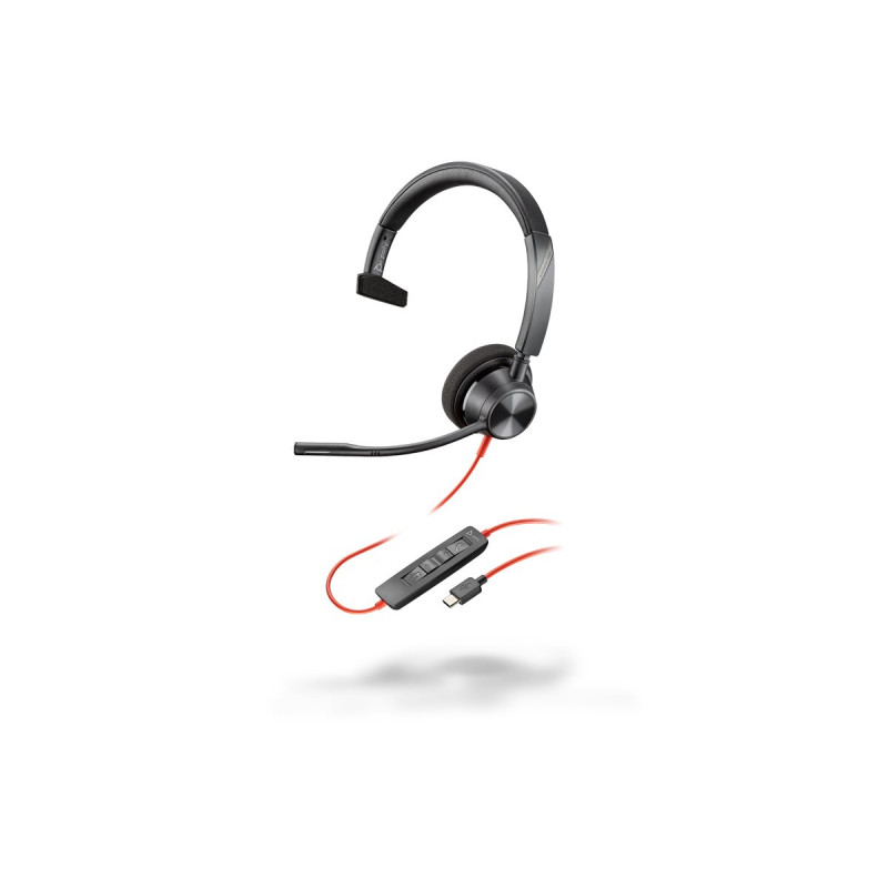 Poly Blackwire 3310 - Blackwire 3300 series - auricular - en oreja - c