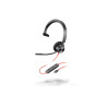 Poly Blackwire 3310 - Blackwire 3300 series - auricular - en oreja - c
