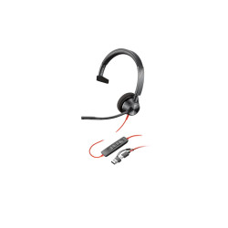 Poly Blackwire 3310 - Blackwire 3300 series - auricular - en oreja - c