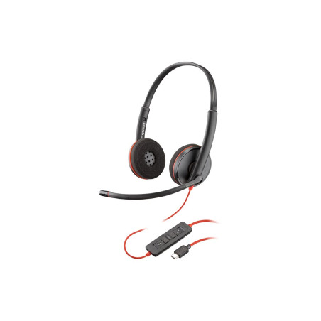 Poly Blackwire 3220 - Blackwire 3200 Series - auricular - en oreja - c