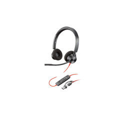 Poly Blackwire 3320 - Blackwire 3300 series - auricular - en oreja - c