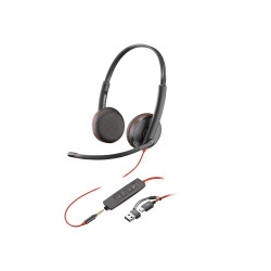 Poly Blackwire 3225 - Blackwire 3200 Series - auricular - en oreja - c