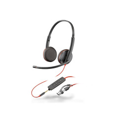 Poly Blackwire 3225 - Blackwire 3200 Series - auricular - en oreja - c