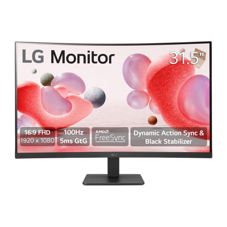 Monitor Curvo LG 32MR50C-B 31.5"/ Full HD/ Negro
