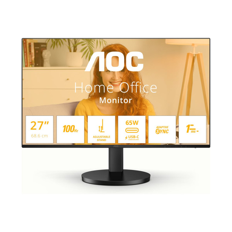 Monitor Profesional AOC Q27B3CF2 27"/ QHD/ Multimedia/ Regulable en al