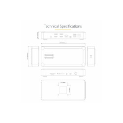 StarTech.com Dock Multipantalla Thunderbolt 4 2xHDMI 2xDP - USB - PD 9