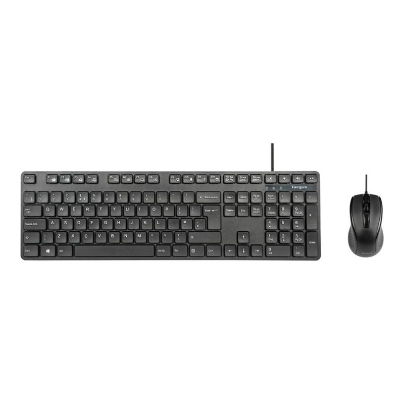 Targus - Juego de teclado y ratón - combo - full size - antimicrobiano