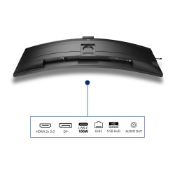 Philips 49B2U6903CH - 6000 Series - monitor LED - curvado - 49" (48.8"