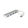 4 Port Portable USB 3.0 Hub - Aluminum