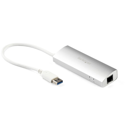 3 Port Portable USB 3.0 Hub plus GbE