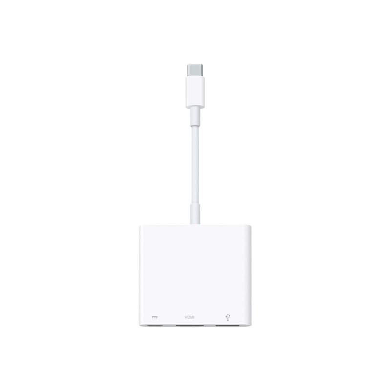 Apple - Adaptador de vídeo - USB-C macho a USB, HDMI, USB-C (solo alim