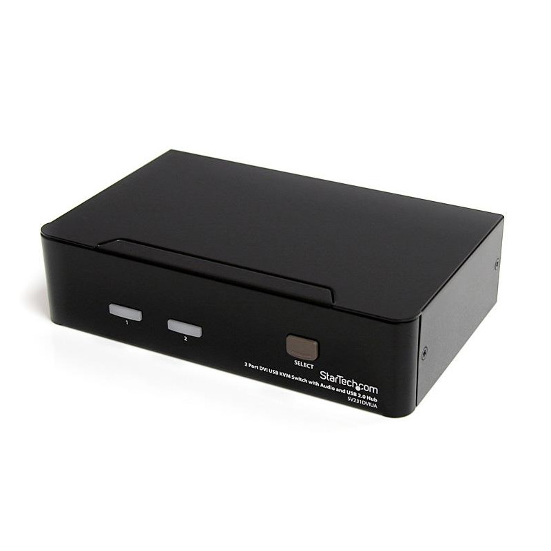 2 Port DVI USB KVM Switch with Audio