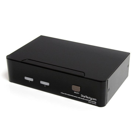 2 Port DVI USB KVM Switch with Audio