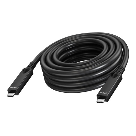 Cable USB C de 10 m - cable óptico activo - 2 carriles soportan DP 1.4