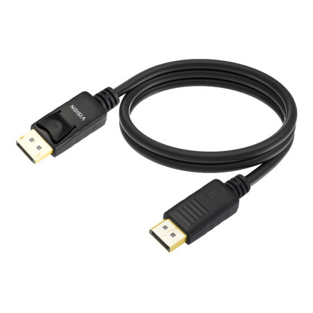 Cable DisplayPort de 2 m - versión 1.4 8k a 60 hz - conectores dorados