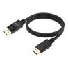 Cable DisplayPort de 2 m - versión 1.4 8k a 60 hz - conectores dorados