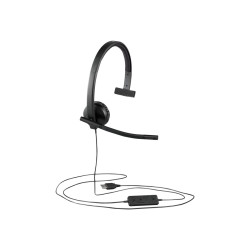 Logitech H570e - Auricular - en oreja - cableado - USB-C - Certificado