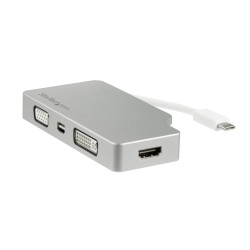 4-in-1 USB-C to VGA DVI HDMI or mDP