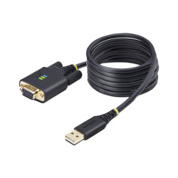 StarTech.com 6.6ft/2m USB to Null Modem Serial Adapter Cable, FTDI, RS
