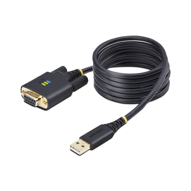 StarTech.com 6.6ft/2m USB to Null Modem Serial Adapter Cable, FTDI, RS
