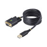 StarTech.com 6.6ft/2m USB to Null Modem Serial Adapter Cable, FTDI, RS