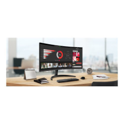 Lg 34WR50QK-B 34IN 5MS 100HZ QHD (3440X1440) Curved Ultrawid | APLIUM