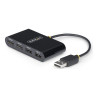 StarTech.com 4-Port USB 2.0 Hub, USB Bus Powered, Small Travel Mini US