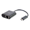 C2G USB C to Ethernet Adapter with Power Delivery - Adaptador de red -