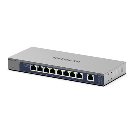 NETGEAR GS108MX - Conmutador - sin gestionar - 8 x 10/100/1000 + 1 x 1