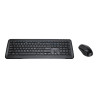 Targus KM610 - Juego de teclado y ratón - combo - full size - inalámbr