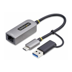 Startech USB-C to Ethernet Adapter w/USB-A Adapter, Realtek RTL8153B -