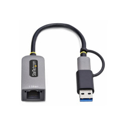 Startech USB-C to Ethernet Adapter w/USB-A Adapter, Realtek RTL8153B -