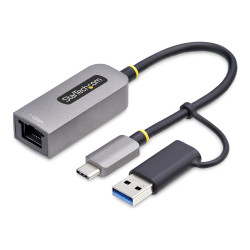 Startech USB-C to Ethernet Adapter w/USB-A Adapter, Realtek RTL8153B -