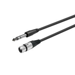 XLR F to Stereo Jack 6.35mm,