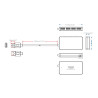 Concentrador USB 3.0 de 4 puertos - 4 x puertos USB 3.0 - 5 gbps - cab
