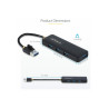 StarTech.com 4-Port USB-A Hub, 5Gbps, Bus Powered, Small Travel Mini H