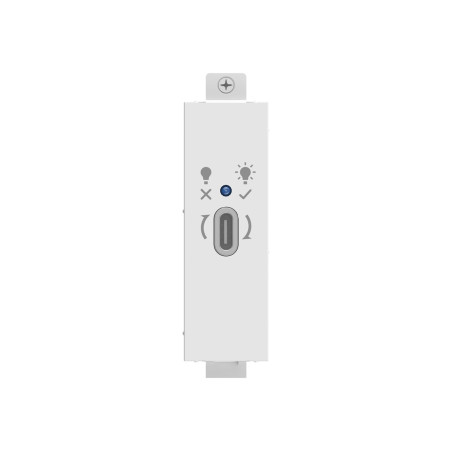 Componente de placa frontal AV modular - Módulo USB C - Enchufe tipo 3