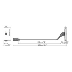 Componente de placa frontal AV modular - Módulo USB C - Enchufe tipo 3