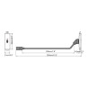 Componente de placa frontal AV modular - Módulo USB C - Enchufe tipo 3