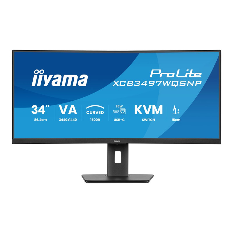 iiyama ProLite XCB3497WQSNP-B1 - Monitor LED - curvado - 34" - 3440 x