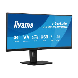 Monitor Iiyama 34 PULGADAS,UWQHD,1500R,120HZ,ALTAVOCES,VESA, | APLIUM