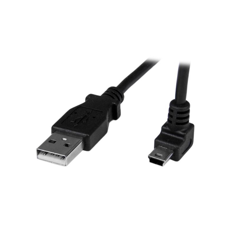 1m USB to Up Angle Mini USB Cable
