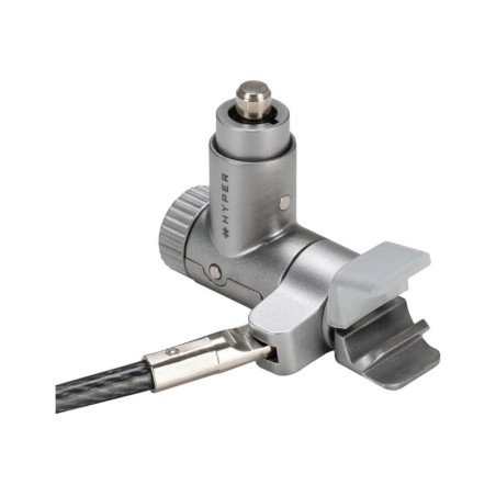HyperShield - Bloqueo de cable de seguridad - plata - 2 m