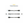 StarTech.com 3ft (1m) Thunderbolt 5 Cable, 80Gbps/120Gbps, Certified -