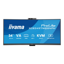 iiyama ProLite XCB3497WQSNPH-B1 - Monitor LED - curvado - 34" (31.3" v