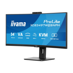 iiyama ProLite XCB3497WQSNPH-B1 - Monitor LED - curvado - 34" (31.3" v