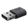Logitech - Adaptador USB - USB (M) a 24 pin USB-C (H) - USB 2.0 - 5 V