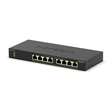 NETGEAR 300 Series GS308LP - Conmutador - esenciales - sin gestionar -